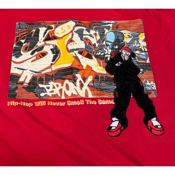 Space 2020 by TSI Hip-Hop TShirt Red Platinum Ice B Limited Edition XL Bronx Rap - Picture 3 of 7